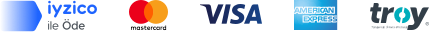 Mastercard, Visa, American Express, Troy - iyzico